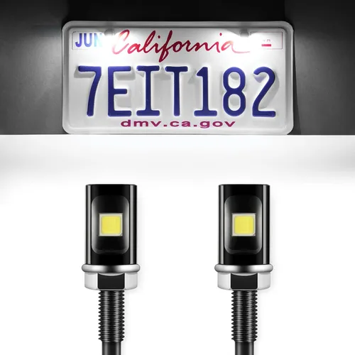 Vista 14 de LivTee Luz de matrícula, Luces LED de matrícula extremadamente brillantes, montaje para remolque, UTV, ATV, camión, RV, barco, color ámbar