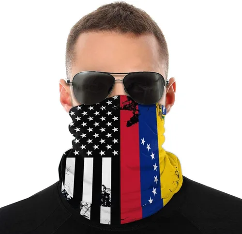 Vista 2 de Ningboo 4 banderas deportivas para el cuello polaina para el cuello bufanda diademas bandana pasamontañas