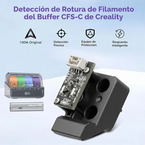 Vista 2 de Creality CFS-C Módulo de detección de rotura de filamento con búfer, módulo de detección de agotamiento de material, ahorre filamentos