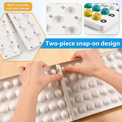 Vista 5 de Juego de bingo GADFISH, juegos de bingo para adultos para grupos grandes de niños y adultos mayores, bolas de bingo de 1.98 cm con jaula de acero