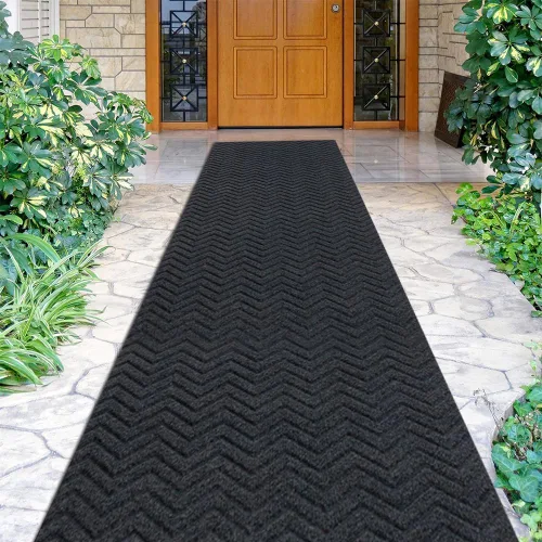 Vista 6 de Alfombra de pasillo impermeable para interiores y exteriores, 2 x 2 pies, pasillo, cocina, entrada, dormitorio, con parte trasera de goma