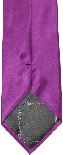 Vista 415 de tiemart Corbata de color sólido para hombre Longitud estándar