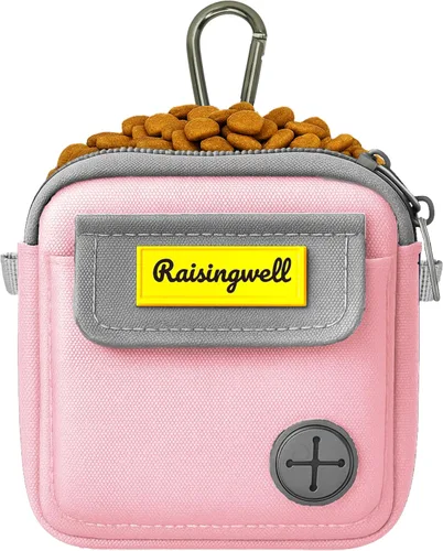 Vista 19 de Bolsa de golosinas para perros Raisingwell para caminar y entrenar con clicker, bolsas para excrementos pequeñas, riñonera con cierre, kit de A1.