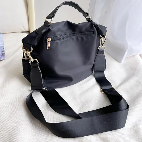 Vista 6 de Bolso de nailon para mujer, antirrobo, casual, ligero, para viajes, compras, bolsa cruzada impermeable