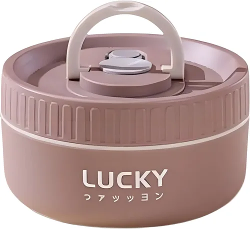 Vista 14 de Lonchera de acero inoxidable, caja bento aislada sellada de 3 niveles para mantener caliente para adultos, contenedor de alimentos térmico