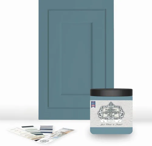 Vista 20 de Pintura TODO EN UNO, Abbey (gris cálido), Muestra de 8oz - Pintura duradera para gabinetes y muebles. Imprimación y capa superior incorporadas,