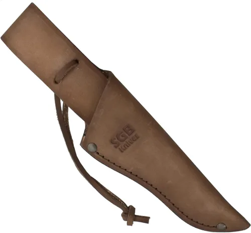 Vista 2 de Puma SGB Skinner POM Commando Staghorn - Cuchillo de caza con funda de cuero