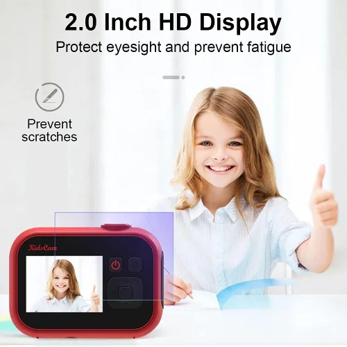 Vista 6 de SLuB Cámara para niños, juguetes de cámara para niños, mini cámara digital para niños, cámaras de juguete para niños y niñas, con tarjeta SD 32G