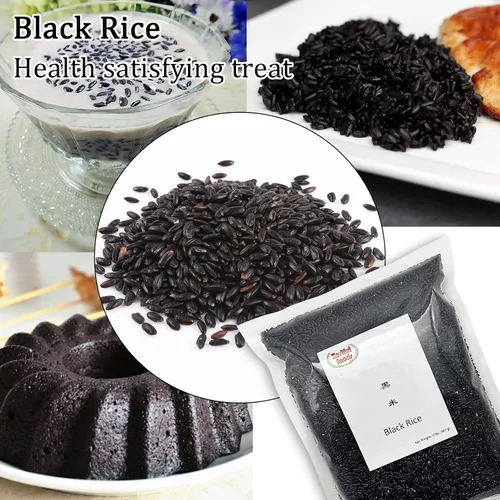 Vista 4 de Zestful Foods Arroz negro, grano entero, sin OMG, alto en fibra, bajo en azúcar, 2 libras, alternativa deliciosa y saludable al arroz blanco