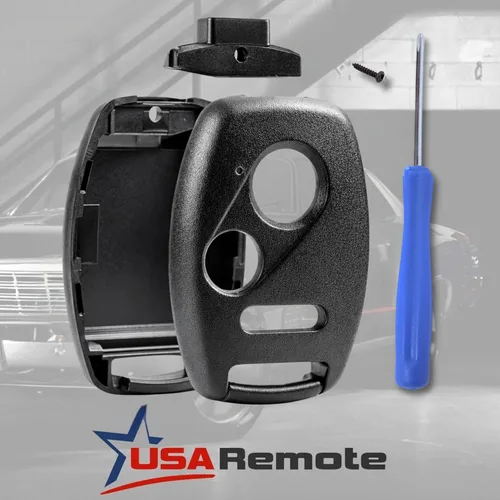 Vista 2 de Control remoto de EE.UU. - NO SE REQUIERE CORTE - Carcasa y almohadilla de control remoto llavero de entrada sin llave que se adapta a Honda