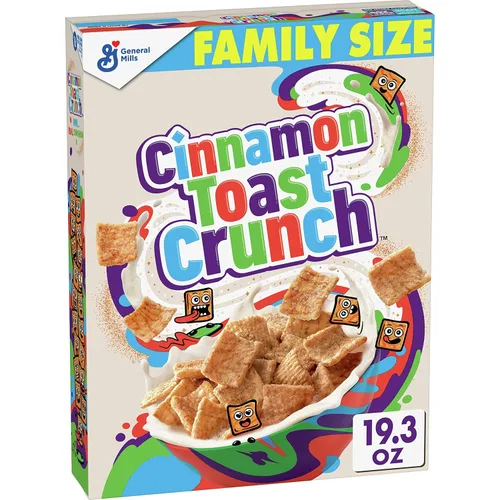 Vista 8 de Cinnamon Toast Crunch, Cereal de desayuno, cuadrados de azúcar y canela, 27 onzas (paquete de 8)