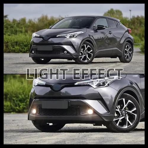 Vista 12 de Luz de niebla halógena para Toyota CHR 2017 2018 2019 conducción lámpara de niebla Front Bumper Halogen Lamp For C-HR Driving Fog Lamps Bulb + CHR