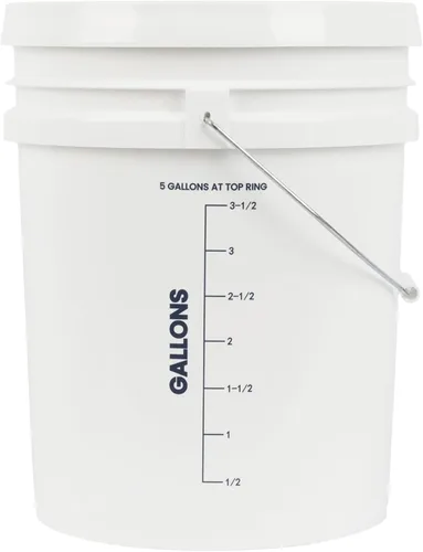 Vista 5 de U.S. Solid Fermentador de plástico – Cubo de fermentación de grado alimenticio de 5 galones fermentador de elaboración casera con espita y esclusa