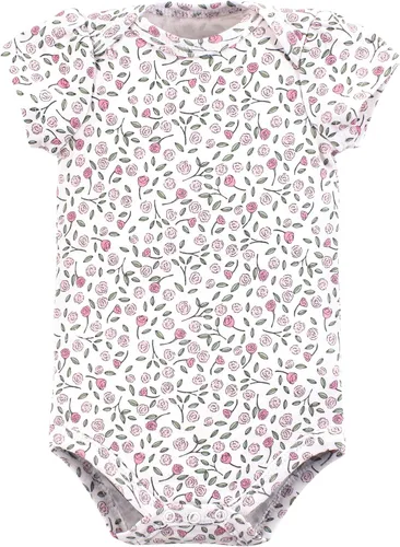 Vista 205 de Hudson Baby baby-girls Cotton Bodysuits 3-pack