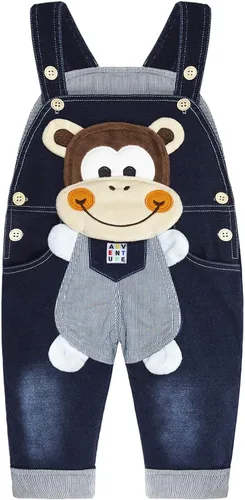 Vista 36 de KIDSCOOL SPACE Bebé Algodón 3D Dibujos Animados Suave Tejidos Vaqueros Monos