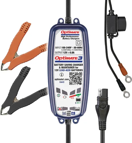 Vista 7 de Optimate 3 Dual Bank, TM-451, 7-Step 2x12V 0.8A Cargador y mantenedor para batería sellada