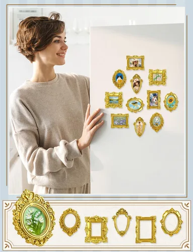 Vista 4 de 40PCS Mini Antiqu Vintage Resin Picture Frame