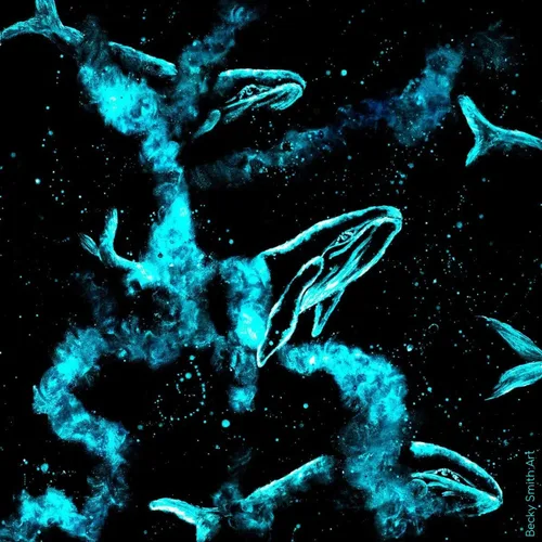 Vista 6 de SpaceBeams Aquaris - Pintura que brilla en la oscuridad (0.68 onzas líquidas) Bright Aqua Glow (azul claro/turquesa), no tóxica, a base de agua