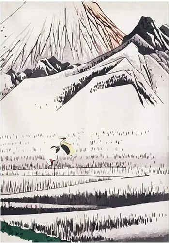 Vista 12 de Cortina japonesa Noren para puerta, tapiz de Hokusai Ukiyoe, cortina de puerta de cocina, bistró, decoración del hogar, 29 x 35 pulgadas