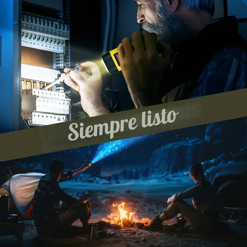 Vista 4 de SEANCHEER Linternas solares de manivela, linterna LED compacta de emergencia, linterna de supervivencia de mano, linterna de dinamo de mosquetón