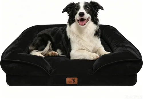 Vista 73 de Spotted Play Cama ortopédica para perros con lados, sofá cama para perros pequeños, sofá cama de espuma de apoyo para mascotas con funda extraíble