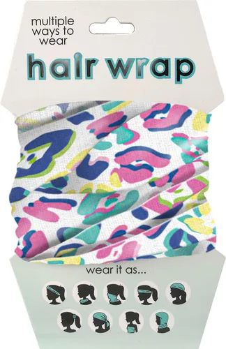 Vista 9 de Spoontiques Envolturas para el cabello y la cara - Pañuelo multifuncional - Diadema - Bufanda - Polaina para el cuello - Pasamontañas - Mapa