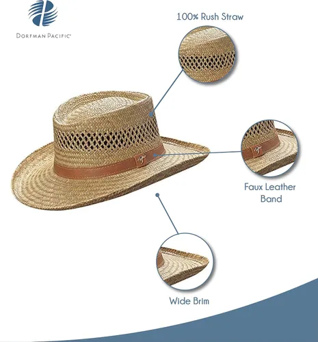 Vista 3 de Dorfman Pacific Co.Sombrero Rush Gambler para hombre