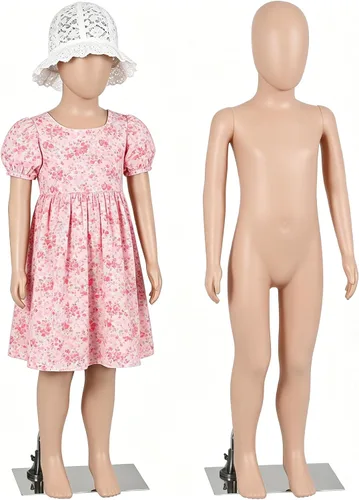 Vista 14 de Child Full Body Mannequin 43.3 Inch Sewing Dress Model Stand Realistic Display Manikin with Adjustable Posture, Turnable Head, Flexible Limbs, Black