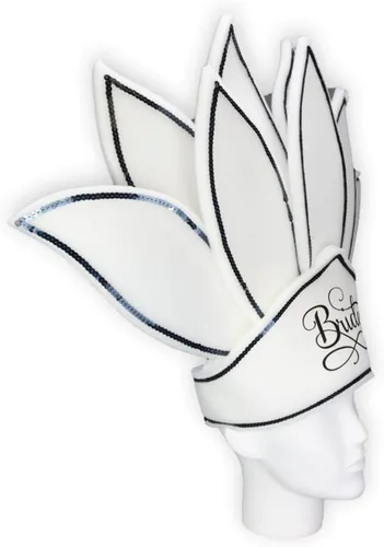 Vista 50 de Foam Party Hats: Feathers Princess Crown – Handmade Fancy Feather Crown for Weddings, Parties & Costumes