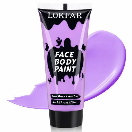 Vista 26 de Pintura corporal blanca para maquillaje de Halloween, crema a base de agua Blanco