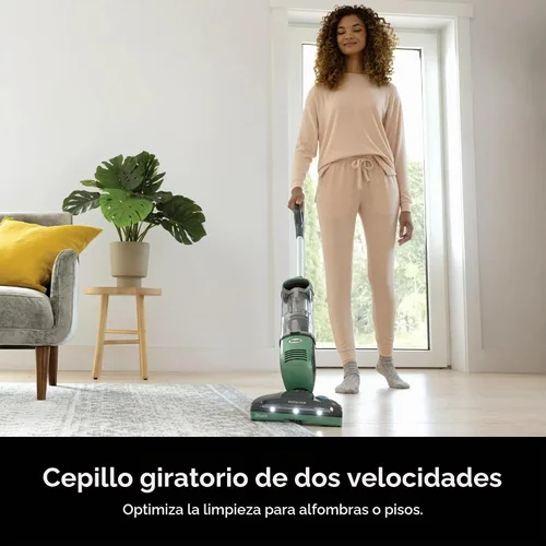Vista 2 de Shark SV1114 Rotator Freestyle - Aspiradora vertical sin bolsa, inalámbrica, con mango para alfombras, suelos duros y mascotas con base de carga