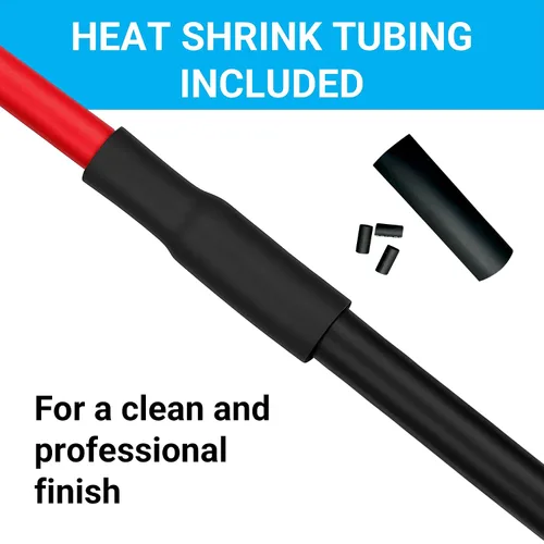 Vista 2 de DIYTECH Cable XLR premium de extremo abierto, conector de 3 pines, cable de micrófono, incluye tubos termorretráctiles para grabación de audio