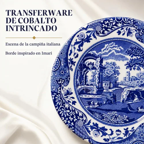 Vista 4 de Spode Blue - Plato italiano para pan y mantequilla, juego de 4