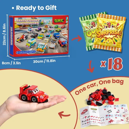Vista 5 de Paquete de 18 bolsas ciegas para niños, mini bolsas ciegas