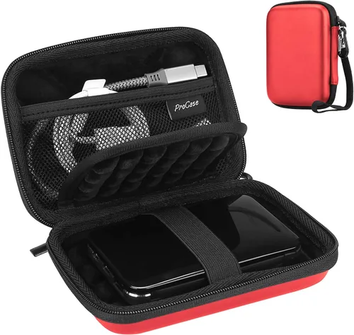 Vista 10 de ProCase Funda para disco duro para Canvio Basics Western Digital WD Elements My Passport Seagate Backup Plus Slim 1TB 2TB 3TB 4TB USB 3.0, 2.5