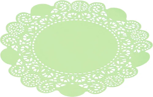 Vista 76 de Restaurantware Pastry Tek Blondas de Encaje de 4 x 4 Pulgadas 100 Vajilla Decorativa - Blondas de Mesa Desechables Redondas de Papel Negro
