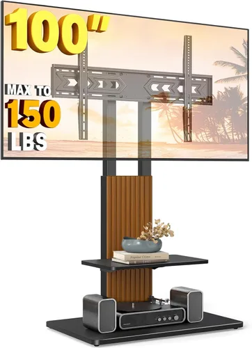Vista 11 de TVON - Soporte de TV resistente para televisores grandes de 55 a 100 Negro