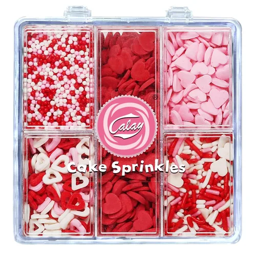 Vista 13 de Gránulos para decoración de pasteles, chispas de azúcar de chocolate de 4.8 onzas con estrellas sin pareils, confeti de azúcar y jimmies
