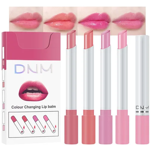 Vista 12 de evpct Tinte labial rosa nude cálido, acabado mate, a prueba de transferencia, delineador de labios que se despega, maquillaje brillante, de larga