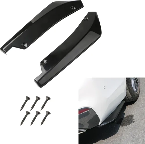 Vista 8 de Jsorum 2 Piezas Alerones Difusores de Parachoques Trasero para Automóviles, Protector Divisor Difusor Canard de Parachoques Trasero, Kit Universal