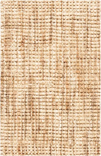 Vista 5 de SAFAVIEH Natural Fiber Collection - Alfombra decorativa de 3 x 5 pies, natural y crema, yute hecho a mano, ideal para zonas de alto tráfico