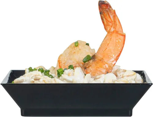 Vista 8 de Restaurantware Mini platos de degustación de 2.5 x 2.5 pulgadas, 100 platos cuadrados desechables de plástico, platos de plástico negro duraderos