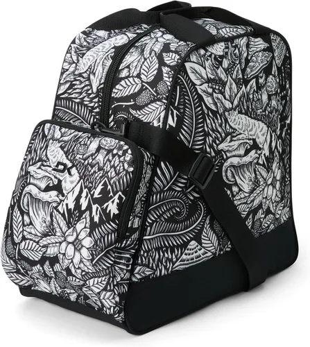 Vista 28 de Dakine Boot Pack - Mochila para botas de esquí y snowboard (50 litros) Tarp-lined rear boot compartment plus padded helmet/goggle pocket organizes