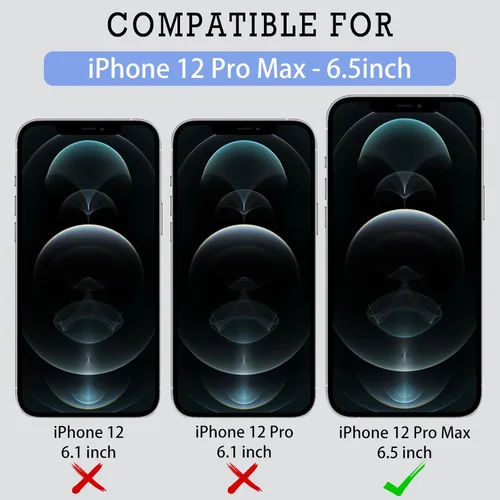 Vista 3 de Protector de pantalla de privacidad con cubierta frontal para cámara deslizante compatible con el teléfono 12 Pro Max, protección de pantalla