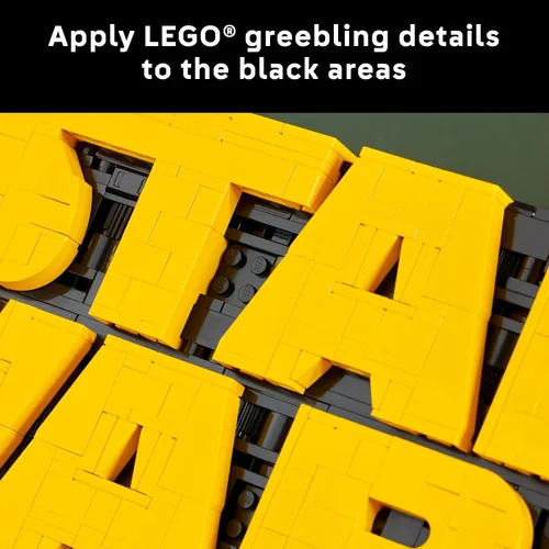Vista 5 de LEGO Logotipo de Star Wars construido en ladrillo - Juego de construcción para adultos a partir de 18 años - Idea de regalo de Star Wars