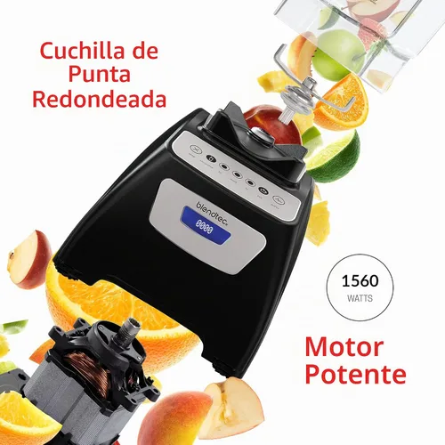 Vista 4 de Blendtec Licuadora Classic 570 y tarro de licuadora WildSide+ de 90 oz - Batidora de cocina - Negro