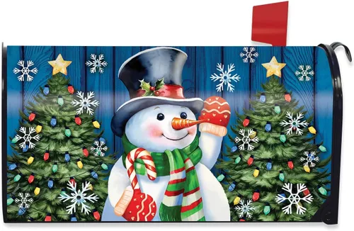 Vista 6 de Briarwood Lane - Funda para buzón con muñeco de nieve sonriente