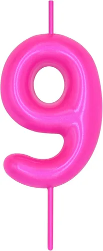 Vista 327 de DERVENTA Vela con números de 2.36 pulgadas, decoración perfecta para cumpleaños, brunch, postre, pastel, 1 pieza (número 0 rosa)