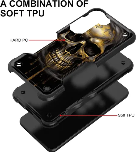 Vista 101 de Funda para Galaxy A14 5G, [Doble Capa][Protección contra Caídas de Grado Militar de 10 Pies] [Antideslizante] Funda Resistente a Prueba de Golpes