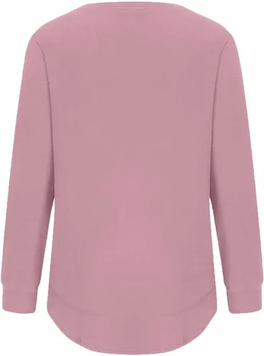 Vista 6 de Camiseta térmica suave para mujer, para clima frío, cálida, acogedora, cuello redondo, manga larga, capa base, otoño e invierno